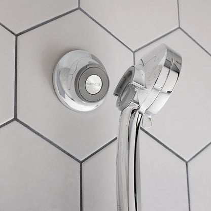 Moen 186117 - Base de mando a distancia extraíble con soporte de pared incluido o opciones adhesivas permanentes impermeables