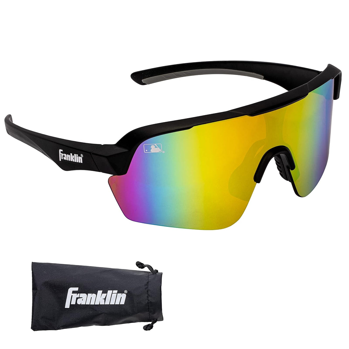 Franklin Sports - anteojos de sol de béisbol + softball - anteojos de sol deportivas para hombre + mujer, sombras abatibles + anteojos sin tirón