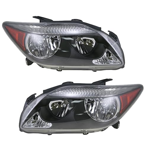 TRQ - Juego de 2 faros delanteros para el lado del conductor y del pasajero | Para Scion tC SC2502101 SC2503101 2005-2007