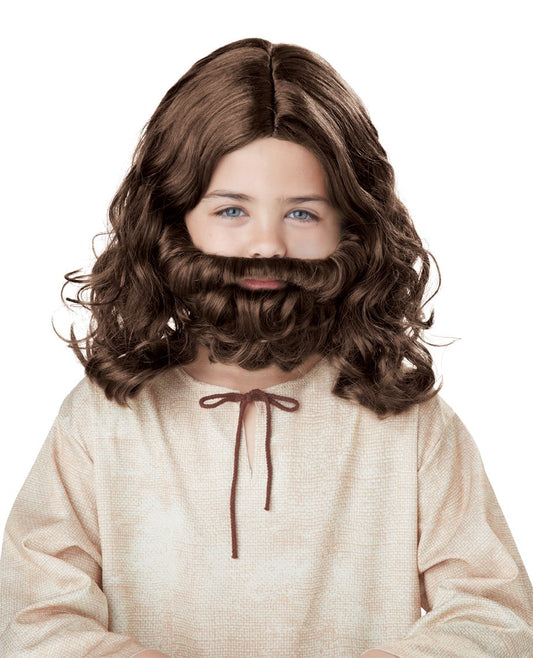 California Costumes Disfraz Infantil de Peluca y Barba de Jesús, Acc