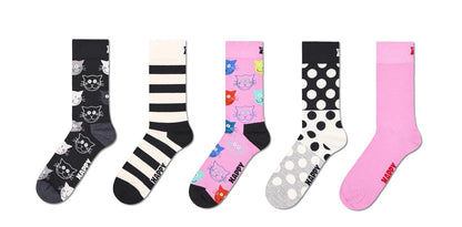 Happy Socks 5-pack Cats Socks Calcetines Unisex adulto