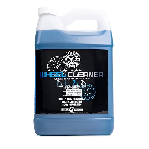 Chemical Guys Limpiador de Ruedas Signature Series, Formulado para Todos los Acabados , Seguro para Automóviles, Camiones, Todoterrenos, Motocicletas, Autocaravanas y Más, 3,79 L