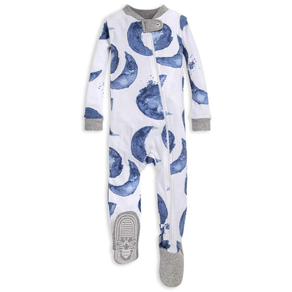 Burt's Bees Baby Pijama Cierre de Cremallera Algodón Orgánico - 24 Meses - índigo Hello Moon