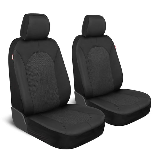 Motor Trend - Juego de Fundas de Asiento de Automóvil, 2 Asientos Delanteros, de Neopreno a Prueba de derrames, Protector de Asiento de Automóvil, Accesorios de automóvil, Fundas Interiores para SUV y