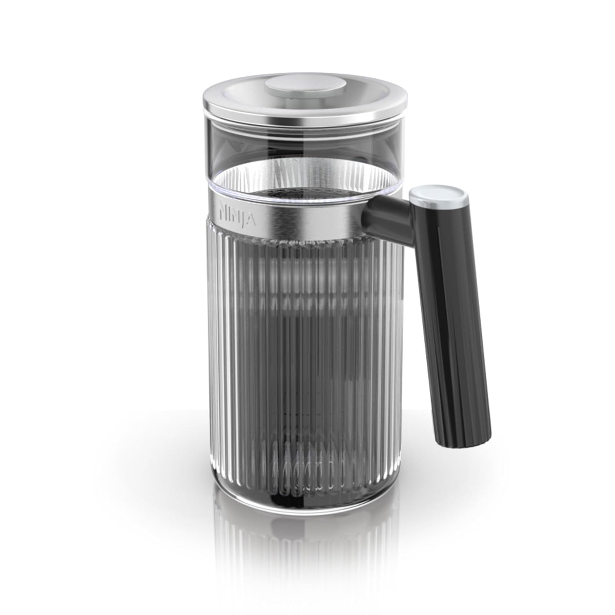 Ninja Café Luxe Jarra Compartible XSKSHRBLEPTCHR | 28 oz, de vidrio, caliente o helado, para espresso y café, accesorios máquina espresso