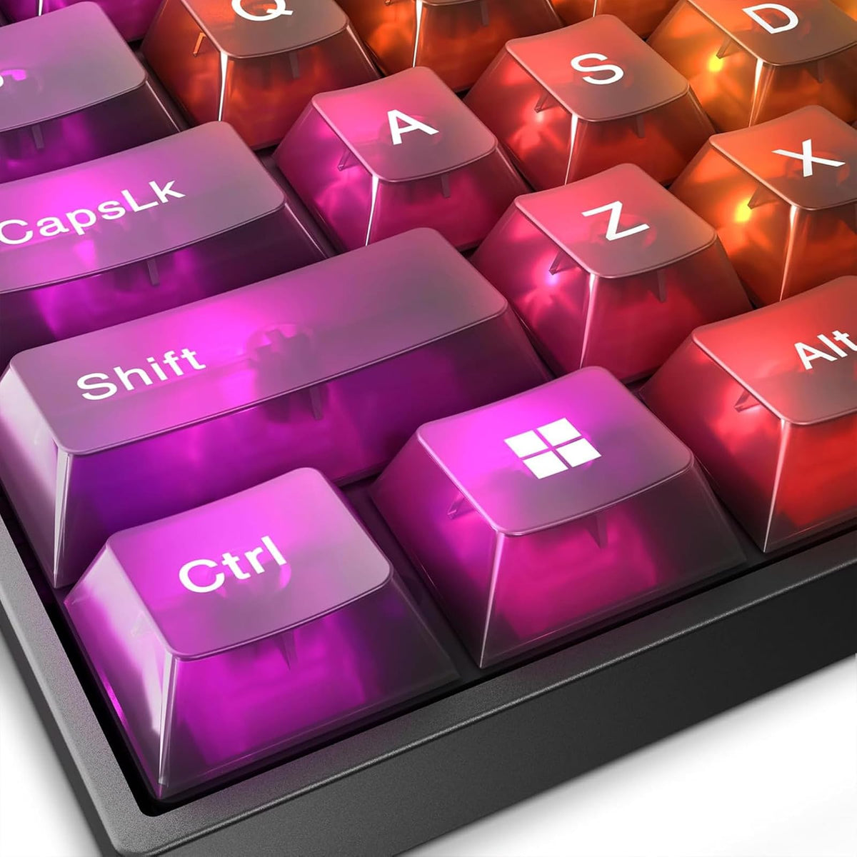 Lenovo Legion K510 Mini Pro Teclado mecánico para Juegos, 75% diseño sin Llave, Teclas translúcidas, por tecla RGB, interruptores mecánicos Intercambiables en Caliente, Llave copiloto MS, Cable USB-C