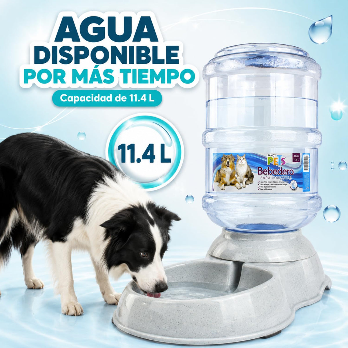 Hagen Fancy Pets Bebedero Para Perro o Gato Tamaño Grande de 3 Galones, 11.4 Litros