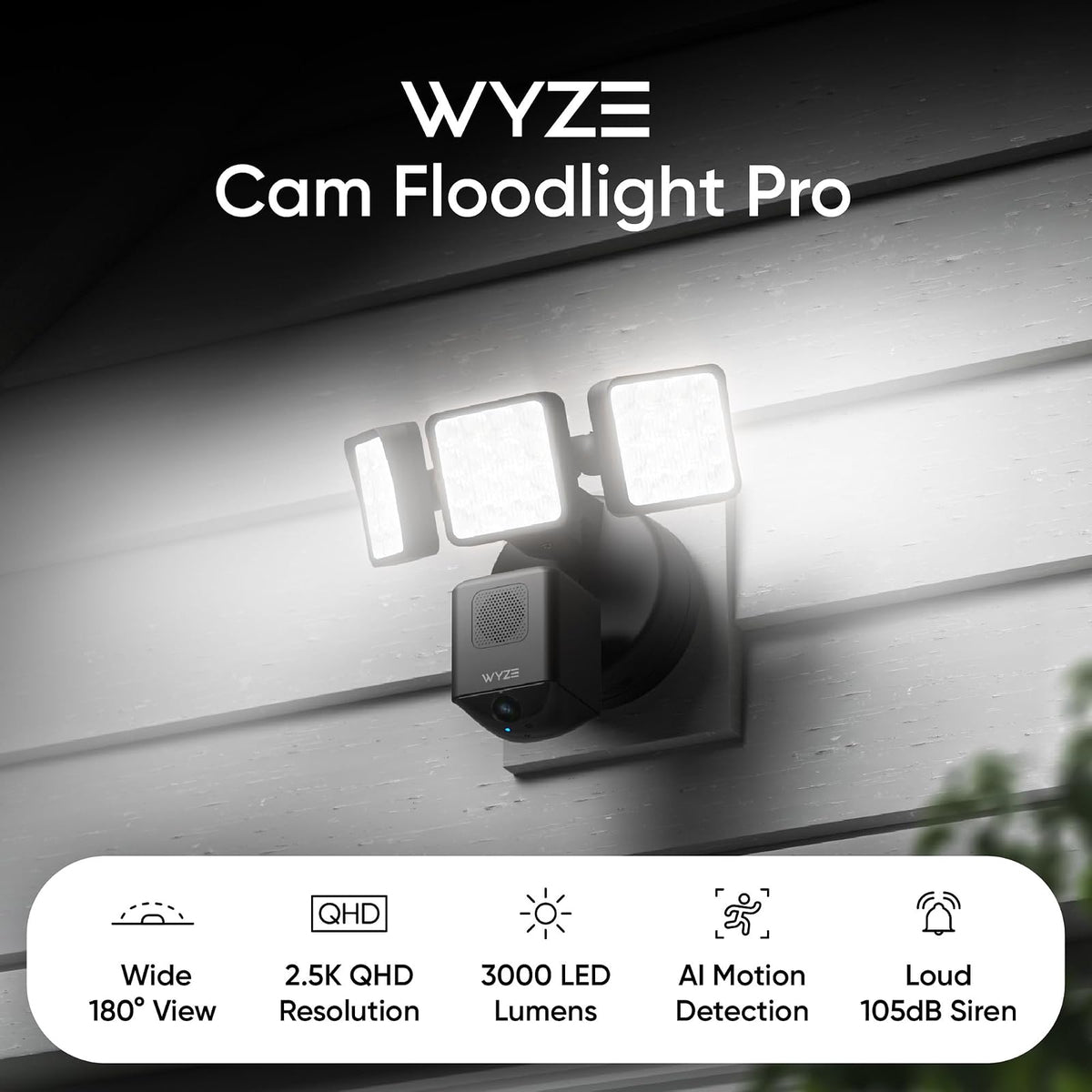 WYZE CAM Floodlight Pro Negro