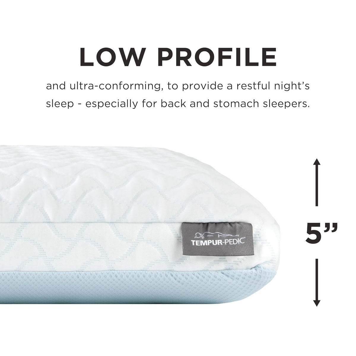 TEMPUR-Pedic TEMPUR-Cloud + Cooling, estándar, Pack de 2 Almohadas, estándar, Color Blanco, 2 Unidades
