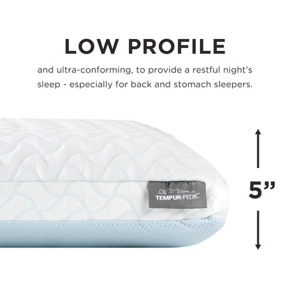 TEMPUR-Pedic TEMPUR-Cloud + Cooling, estándar, Pack de 2 Almohadas, estándar, Color Blanco, 2 Unidades
