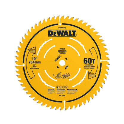DEWALT Disco de corte para sierra circular 10", 60 dientes (DWA11060)