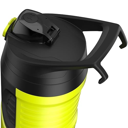 Under Armour - Botellas de agua aisladas de 32 onzas, jarra de agua deportiva con asa, gancho de cerca, resistente a fugas para béisbol, fútbol y más, botellas de agua de 32 onzas, botella de agua