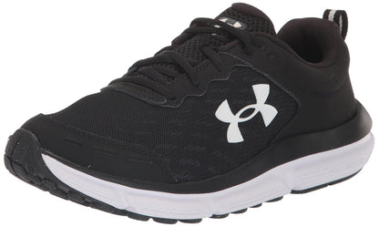 Under Armour Charged Assert 10 - Tenis de Correr para Mujer | Zapatos para correr de carretera - 25.5 cm - (001) Negro - Negro - Blanco