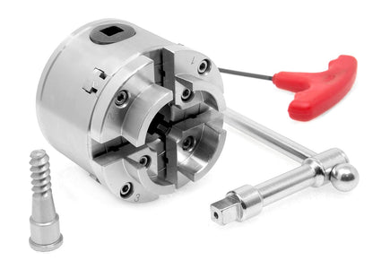 WEN LA4275 Juego de mandril de torno con llave autocentrante de 2.75 pulgadas con rosca de 8 TPI de 2.75 pulgadas