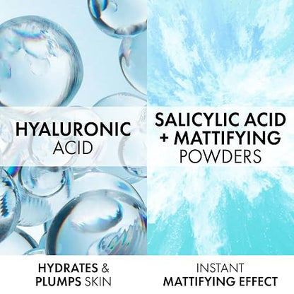 Vichy Minéral 89 Aqua Gel Matificante Dermatológico Piel Grasa 50ml | Matificante e Hidratante 48h, con Ácido Hialurónico y Niacinamida, Combate Imperfecciones, Control de Brillo