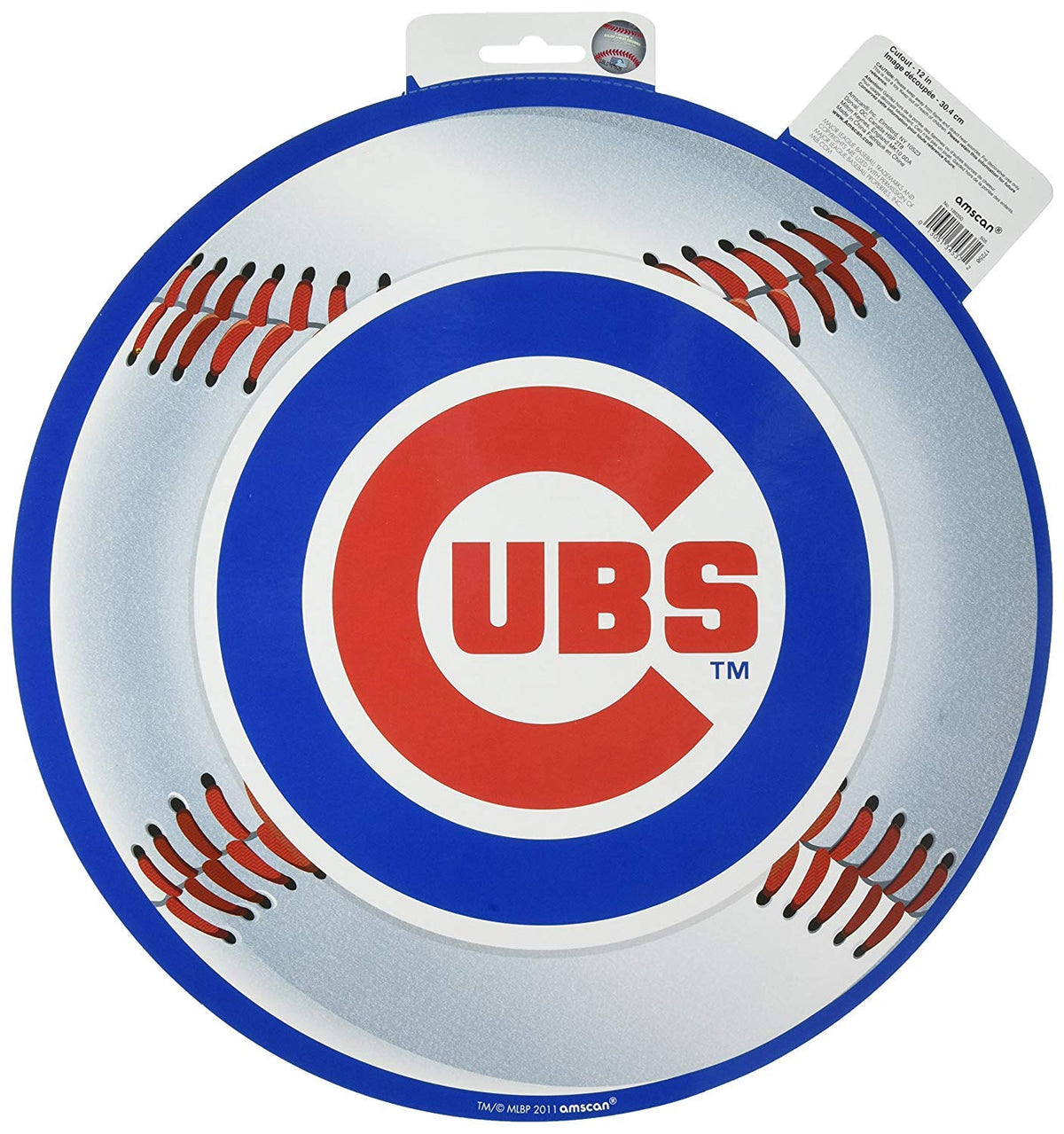 AMSCAN Amsdd - Recortes laminados para decoración de Fiestas, Chicago Cubs, 6 Pieces
