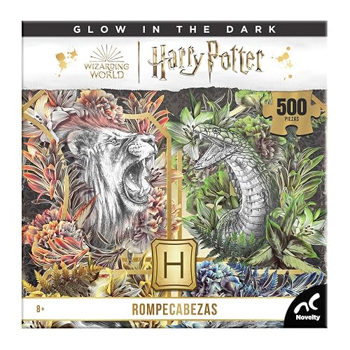 Novelty Corp Rompe de Colección Harry Potter Glow In The Dark 500 Pz [Modelo Surtido], 1 unidad
