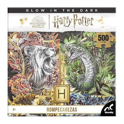 Novelty Corp Rompe de Colección Harry Potter Glow In The Dark 500 Pz [Modelo Surtido], 1 unidad
