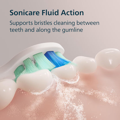 PHILIPS - Cepillo de dientes eléctrico Sonicare 4100, cepillo de dientes eléctrico recargable con sensor de presión, rosa intenso HX3681/26