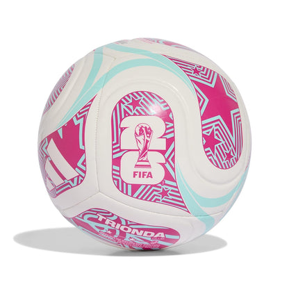 adidas Trionda Balón de Fútbol - Blanco - Flash Aqua - Shock Pink - 3