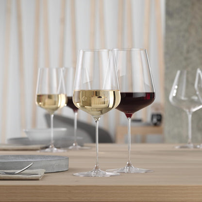 Spiegelau Definition - Copas de vino de color borgoña, grandes copas de vino tinto transparente para Pinot Noir, cristalería elegante, regalos de boda, regalos de cumpleaños para mujeres y hombres