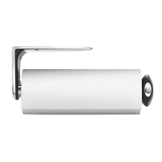 simplehuman, portarrollos de cocina largo de pared, acero inoxidable cepillado