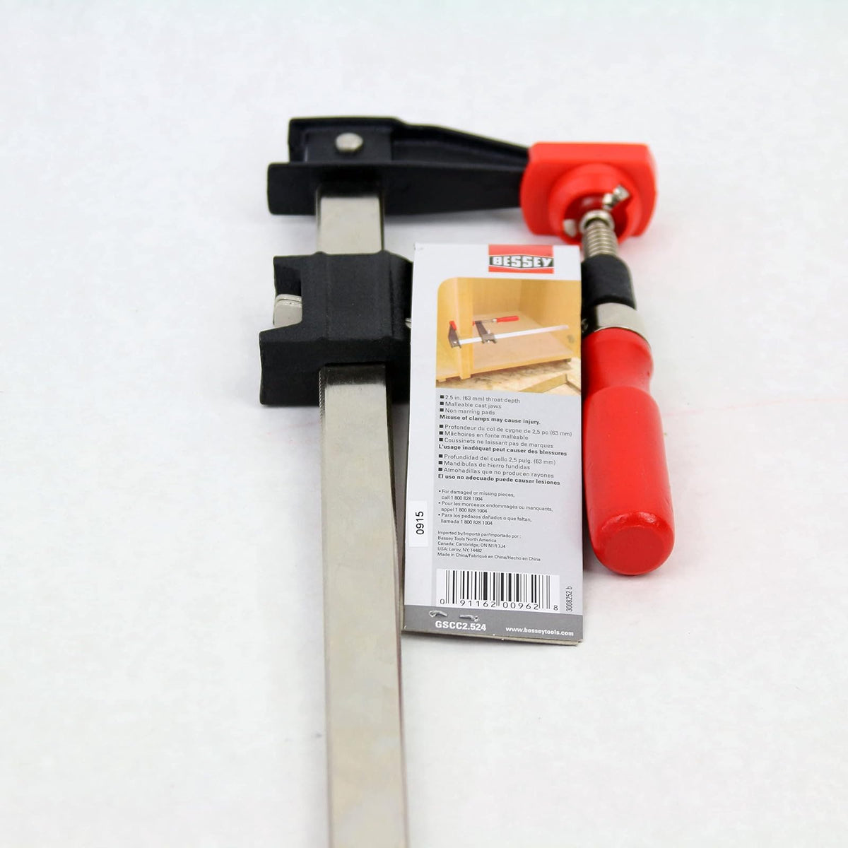 Bessey GSCC2.524 2.5" x 24" abrazadera de barra estilo embrague