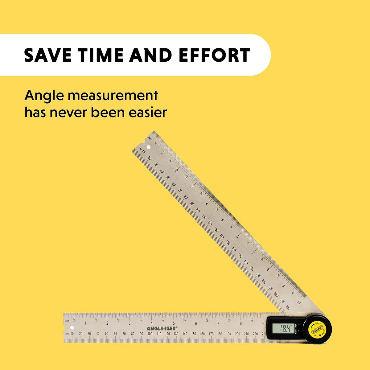 General Tools & Instruments 823 Digital Angle Finder Rule, 10-Inch