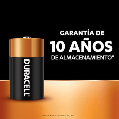 Duracell Pila Alcalina D - Pack x2 Dura 10X Más