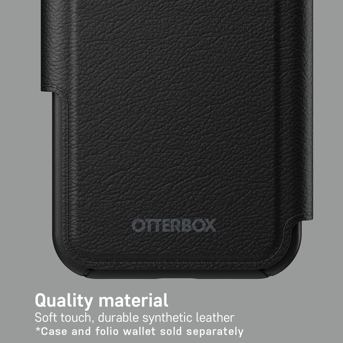 OtterBox - portafolios Desmontable Tipo portafolios (se Vende por Separado) para MagSafe - iPhone 12 Pro MAX, Color Negro