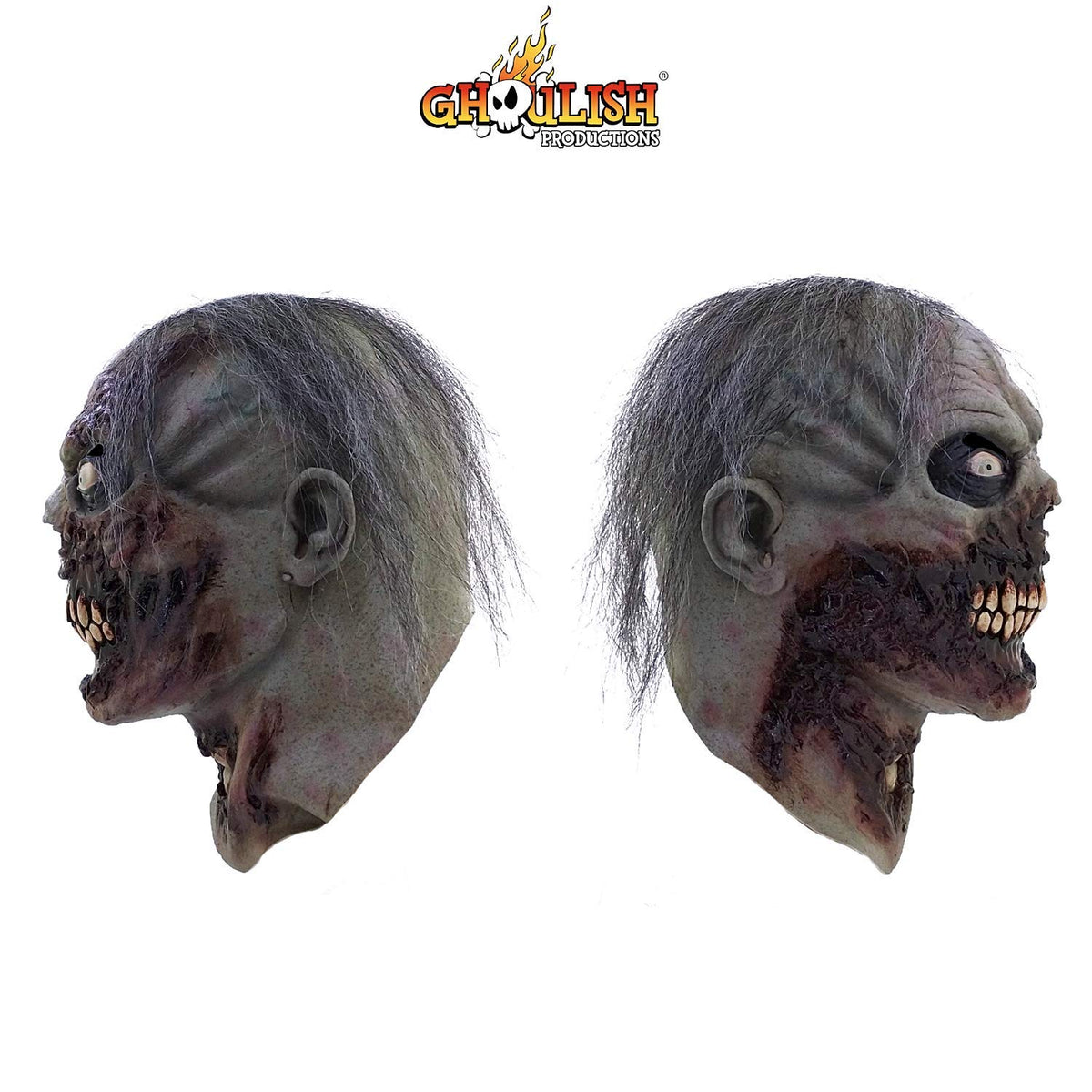 Furious Walker, Máscara de Látex de Terror de Zombie de Apocalipsis Ideal para Halloween y Fiestas de Disfraces