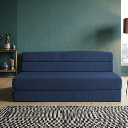 Memory Foam Home Sofá Cama Cozy Plegable - Queen Size - Azul