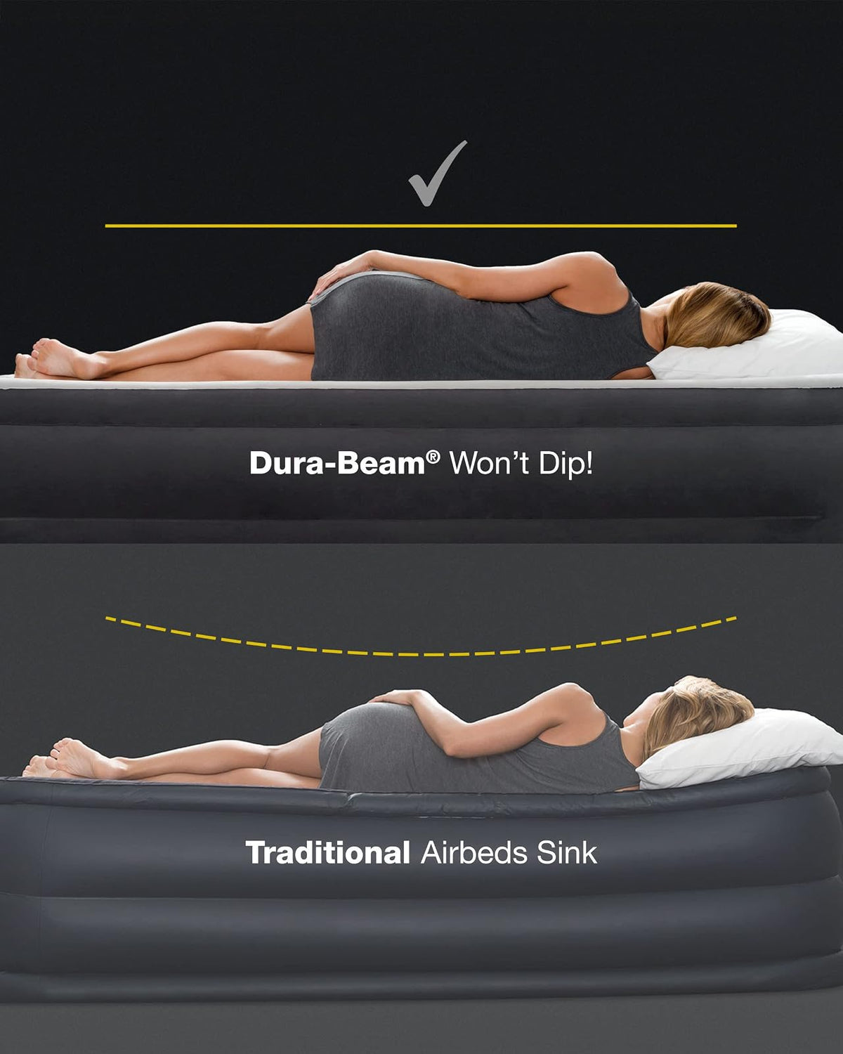Intex 64115ED Dura-Beam Colchón de Aire estándar con Reposo de Almohadas: Fiber-Tech, tamaño Individual, Bomba eléctrica integrada, Altura de Cama de 12 Pulgadas, Capacidad de Peso de 300 kg