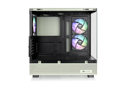 Thermaltake View 270 Plus TG ARGB Matcha Green Mid Tower E-ATX; Ventiladores ARGB de 3 x 120 mm incluidos; Soporte de radiador de hasta 360 mm; Panel de Vidrio Templado Doble Frontal y Lateral;