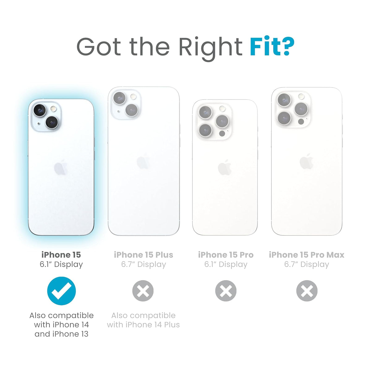 Speck - Funda Transparente para iPhone 15, Delgada, protección contra caídas, para iPhone 15, iPhone 14 y iPhone 13, Resistente a los arañazos, antiamarilleo, Funda de teléfono de 6.1 Pulgadas,