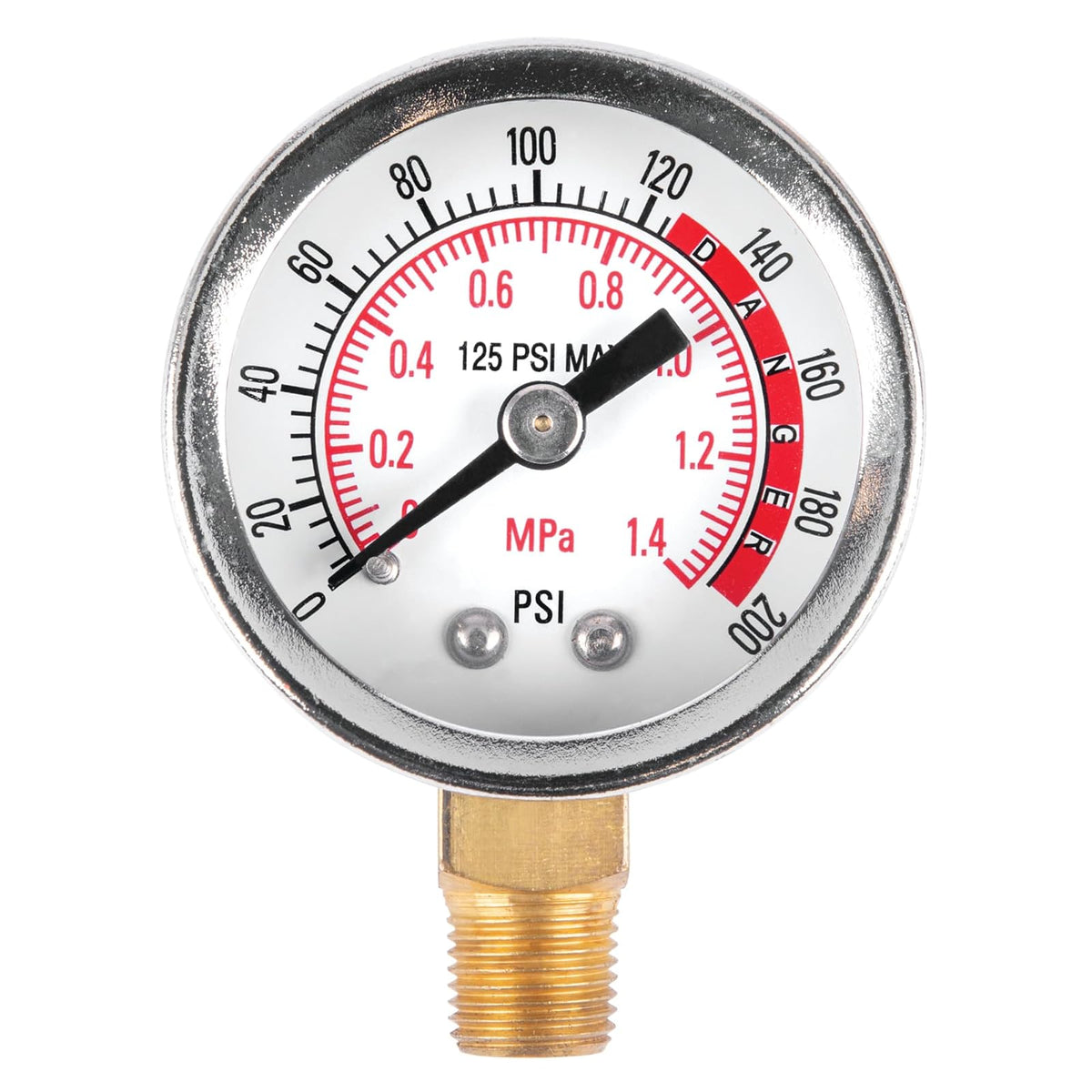 Performance Tool W10055 Medidor de Presión de 0 a 200 PSI para Accesorio de Tanque