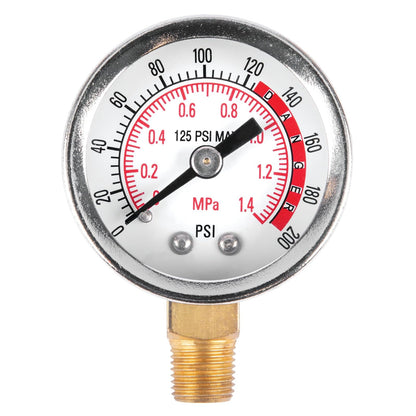 Performance Tool W10055 Medidor de Presión de 0 a 200 PSI para Accesorio de Tanque