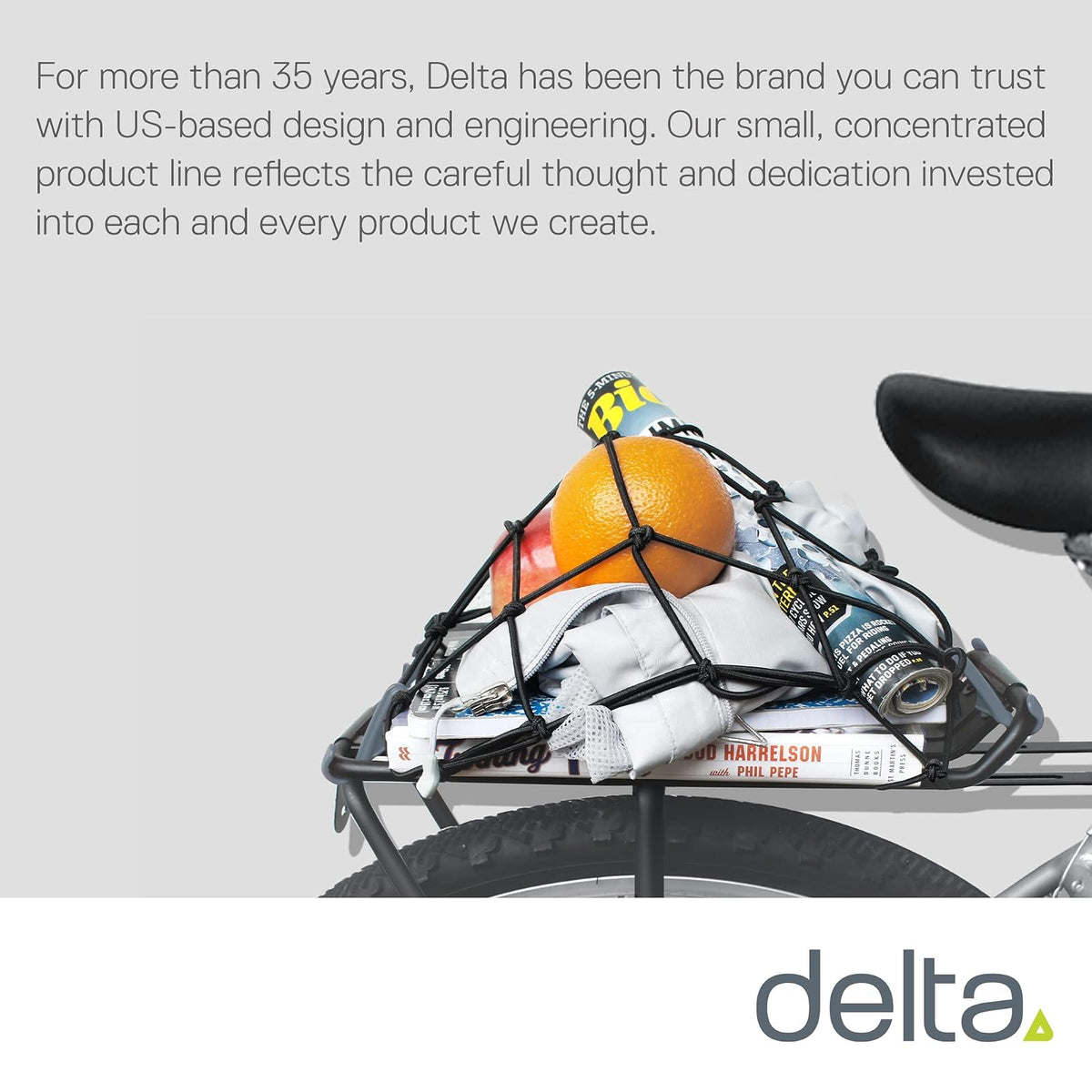 Delta Cycle - Portabicicletas y Redes de Carga – de Almacenamiento Traseros para y – Seguro, Ajustable y fácil de Instalar