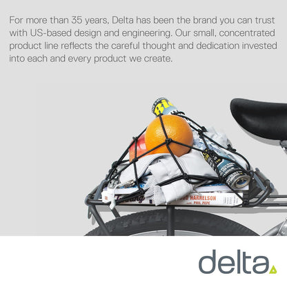 Delta Cycle - Portabicicletas y Redes de Carga – de Almacenamiento Traseros para y – Seguro, Ajustable y fácil de Instalar