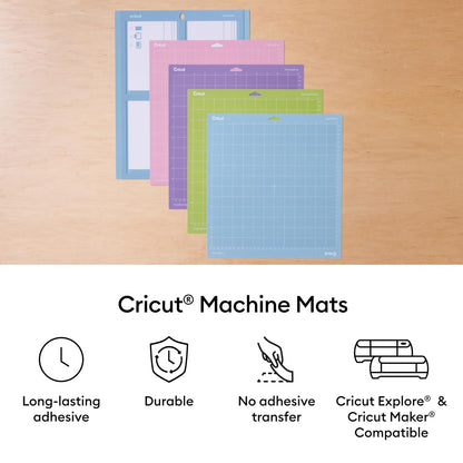 Cricut LightGrip - Paquete de alfombrillas (6 unidades, 12 x 12 pulgadas)