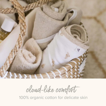 Burt's Bees - Paños para bebé, 100% algodón orgánico, Suave y súper Absorbente de Tela de Rizo y paño de Lavado de Rizo