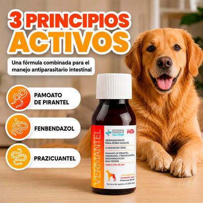 Fancy Pets MS Vermantel Desparasitante en Suspensión 25 ml para Perros Adultos