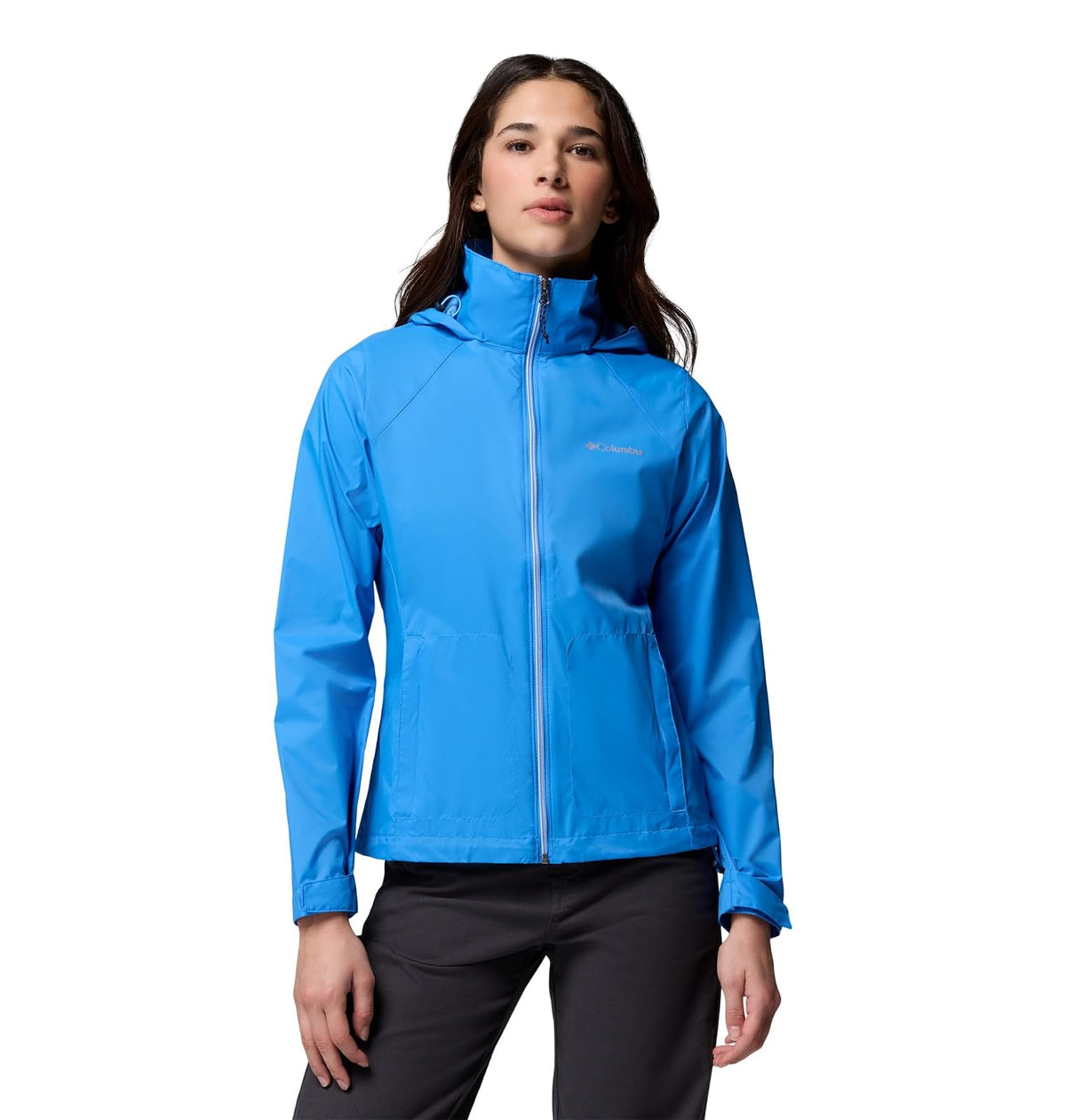 Columbia Switchback IV Chamarra Impermeable para Mujer - 2XL - Azul Harbor