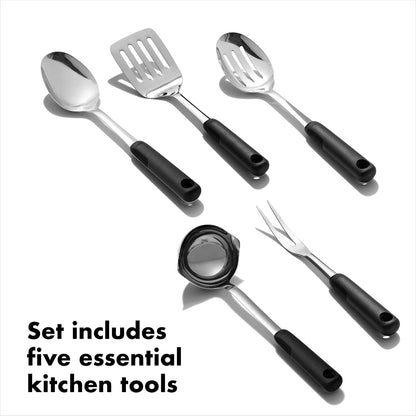 OXO Good Grips - Juego de 6 herramientas de cocina de acero inoxidable