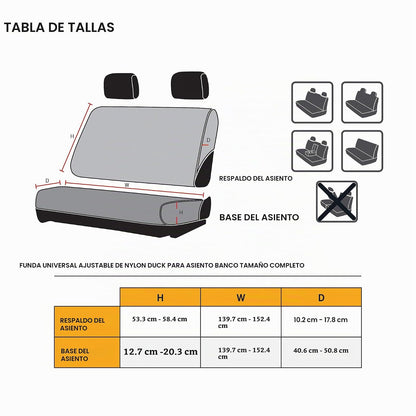 Carhartt Funda de Asiento de Banco Nailon Cordura 500 Denier