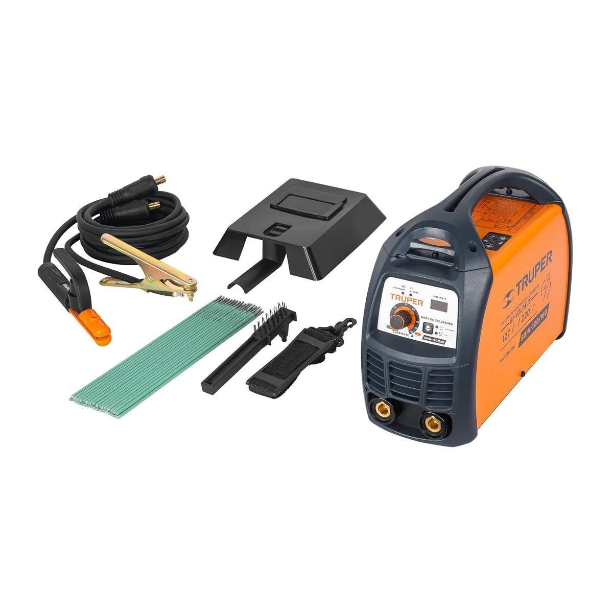 Truper SOIN-120/160, Soldadora inversora bi-voltaje 160 A 127 V/220 V ligera y compacta