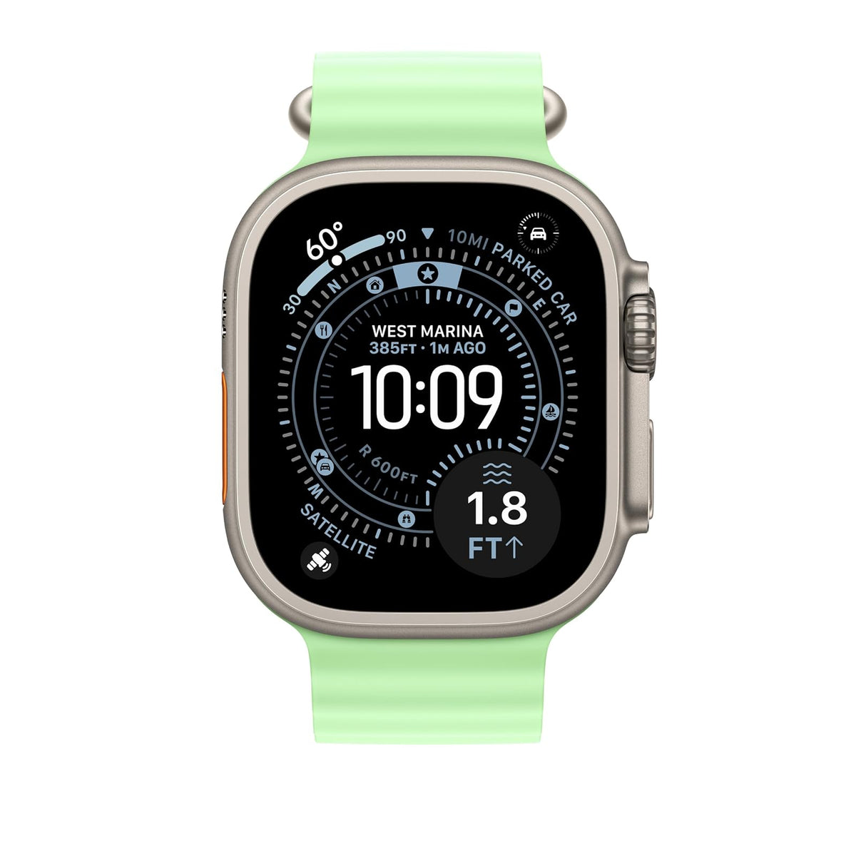 Apple Watch Band - Ocean Band Extension - 49 mm - Verde neón - XL