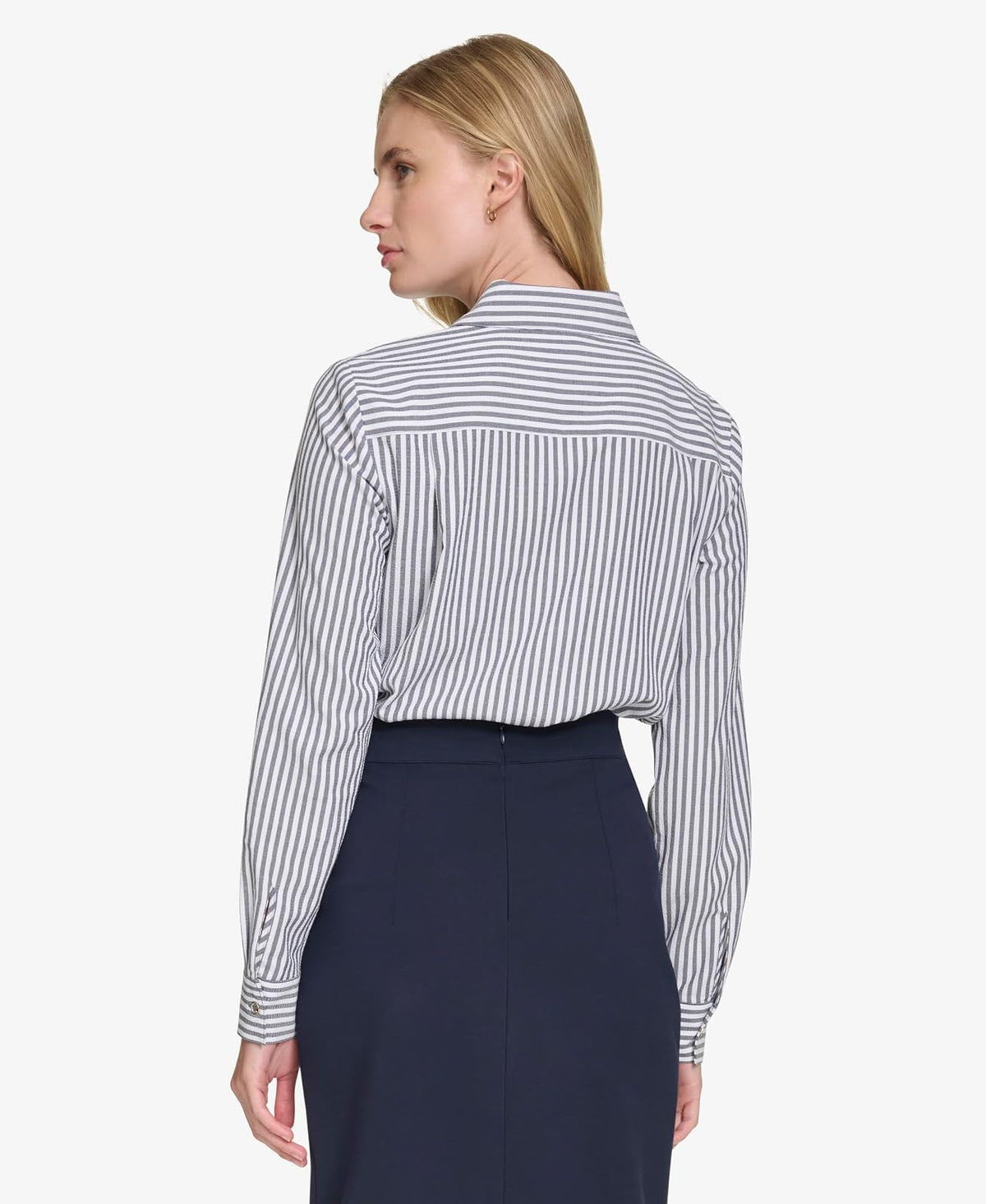 Tommy Hilfiger - Camisa de Manga Larga con Botones para Mujer