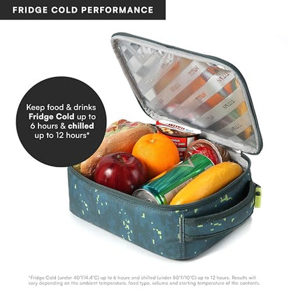 Titan Fridge - Lonchera vertical fría con 2 paredes de hielo de 250 g, Pixel Camo
