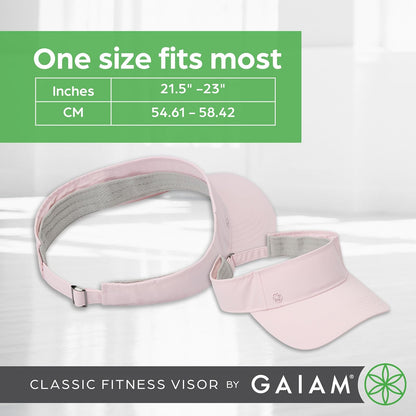 Gaiam Classic Fitness Visor de Secado rápido